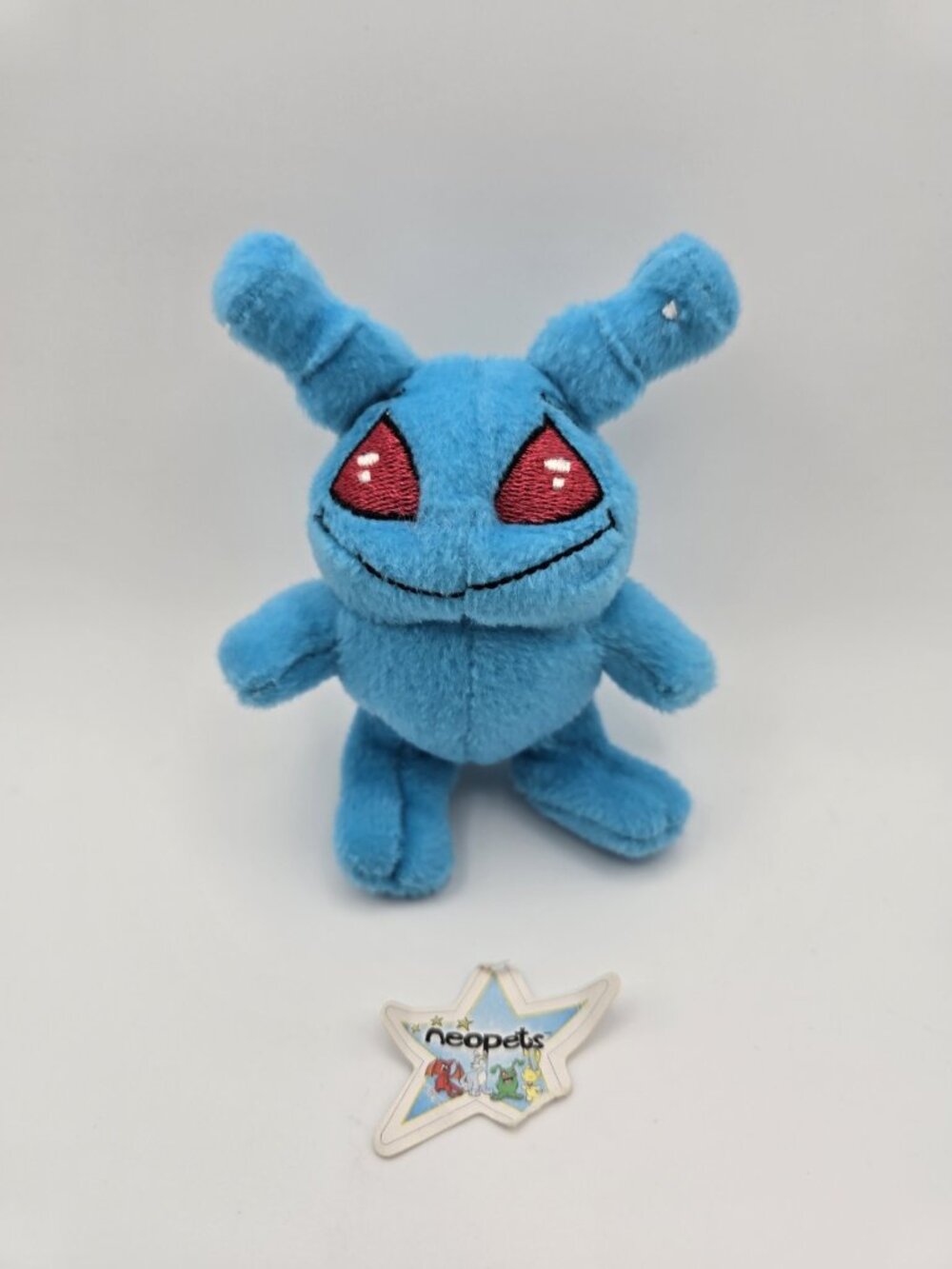 McDonald's Neopets Blue Grundo Mini Plush Toy Happy Meal